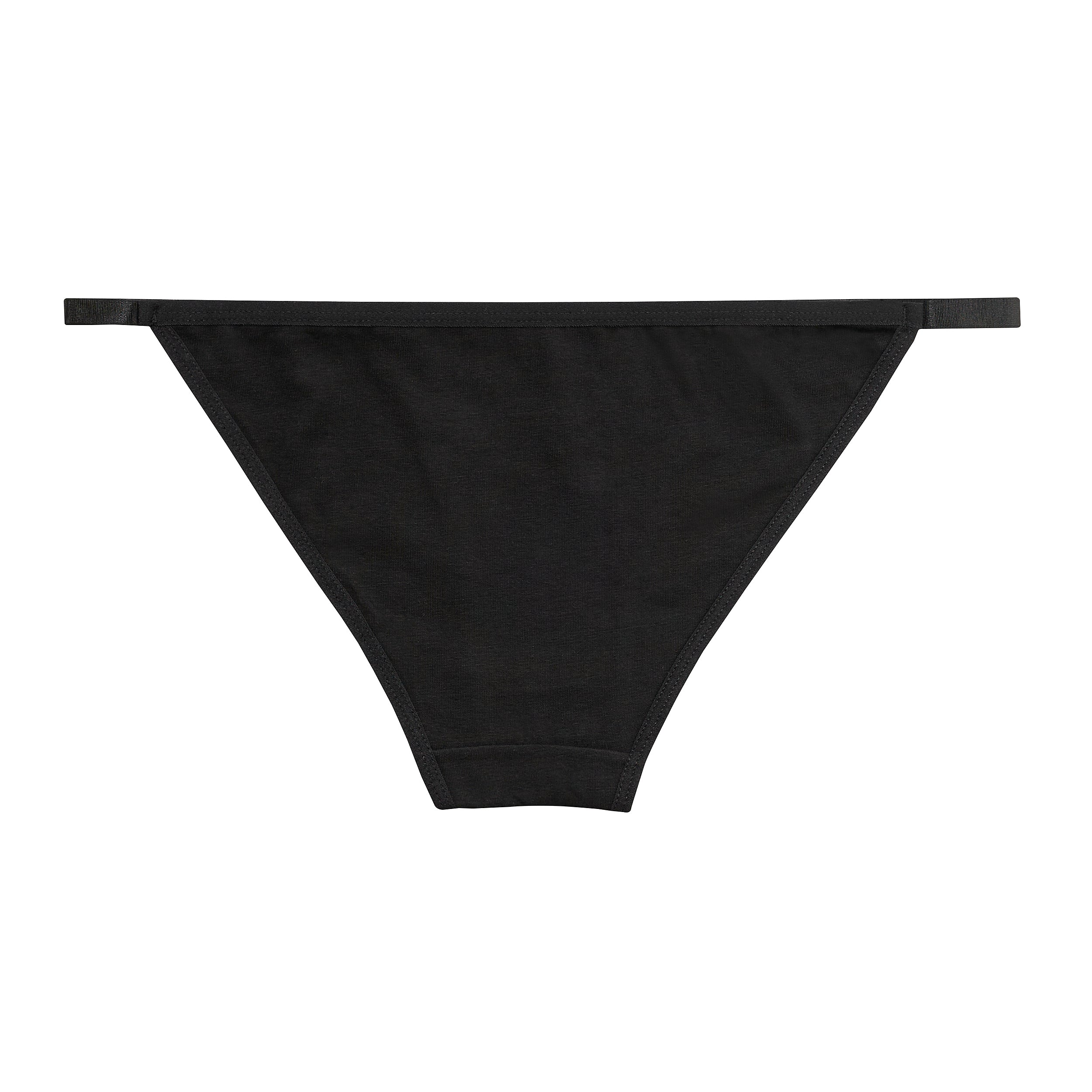 Nabtos Women’s Cotton Panties Plain Black Set Floral Lace Adjustable Strap String Bikini Underwear Low Rise Hi Cut Cheeky Panties pack 6