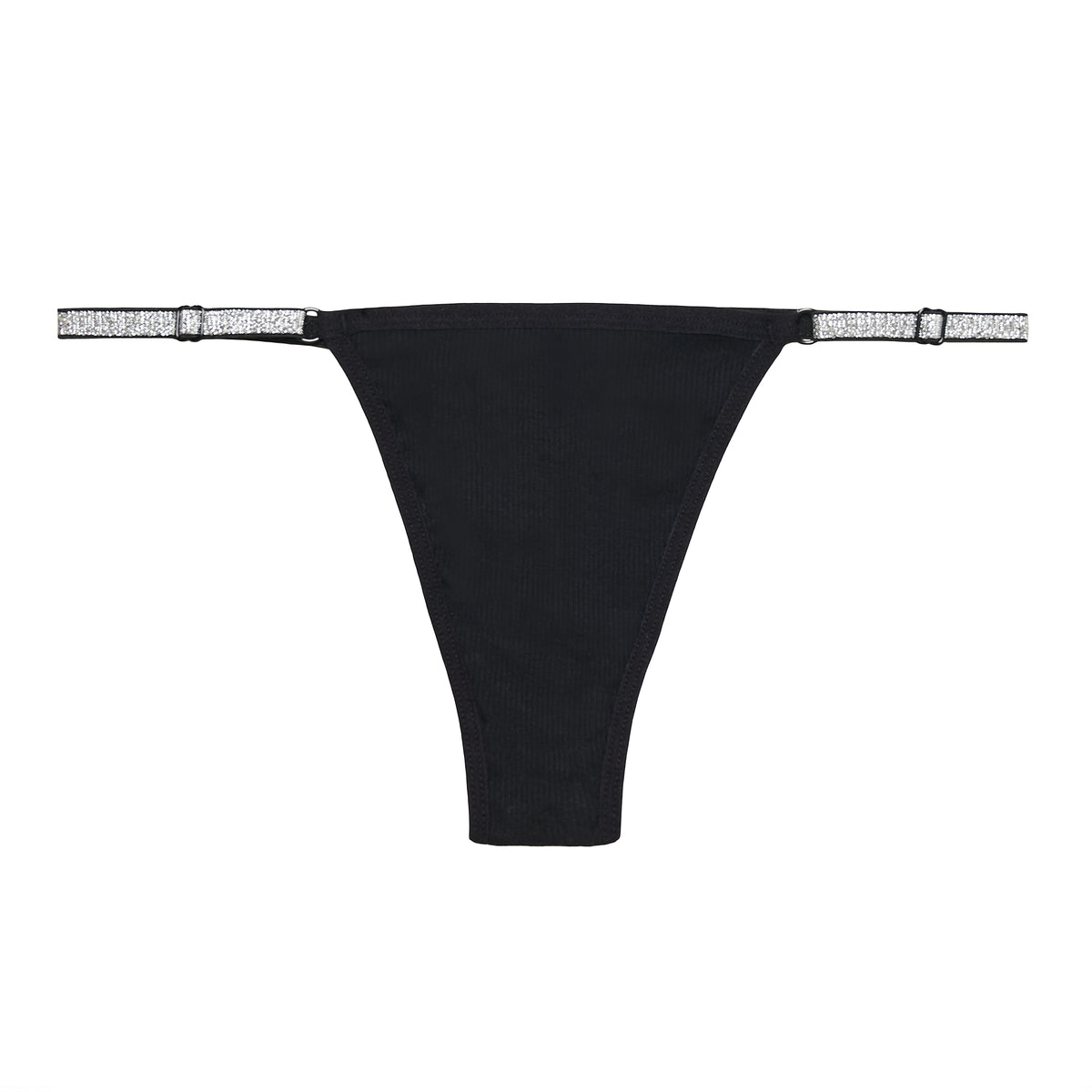 2 Pair Secret Treasures Women Rayon Lace Thong Panties Black Size XS(0-2) New