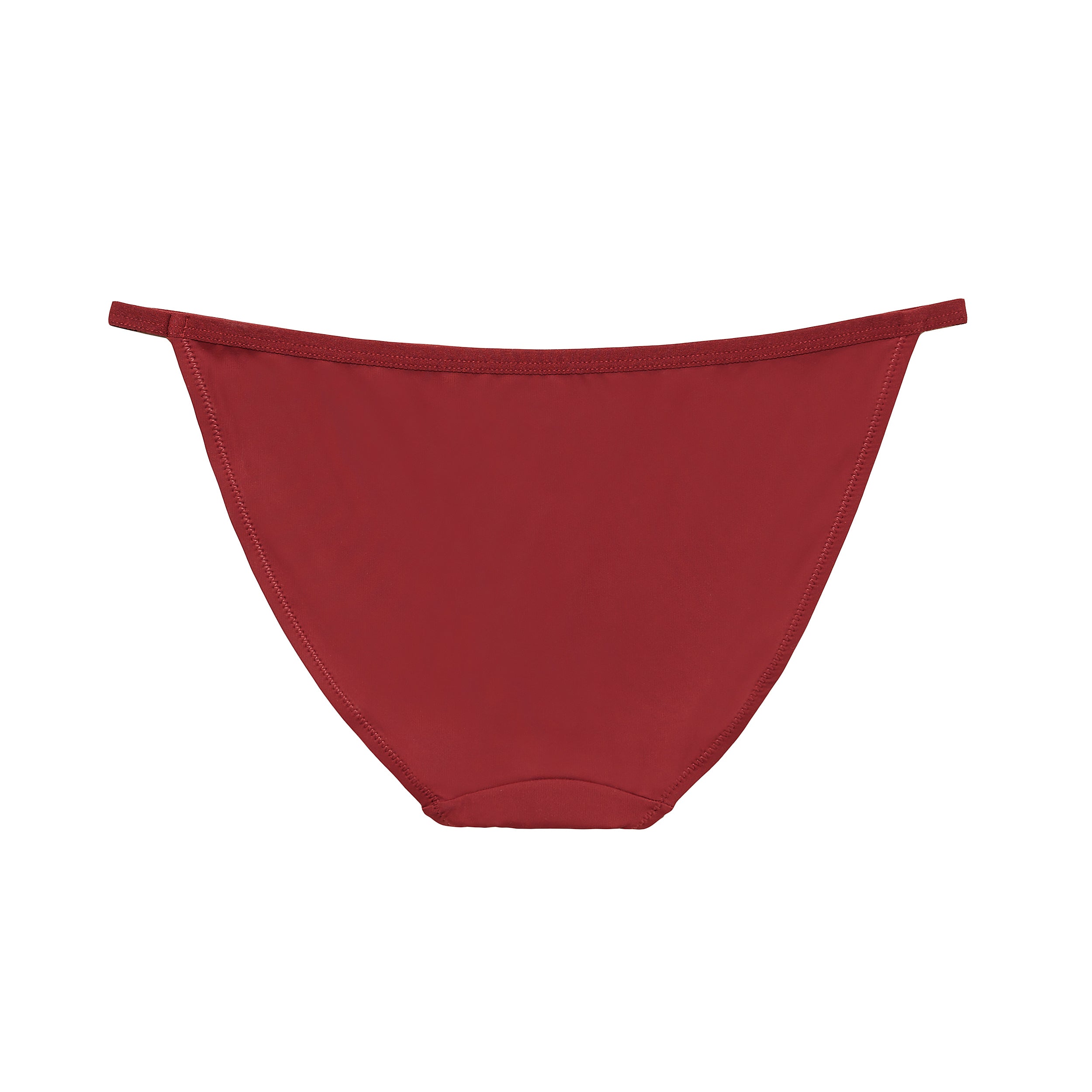 Nabtos Women's String Bikini Panties Nylon Sports Silky Underwear Low Rise Cotton Liner Pack 6