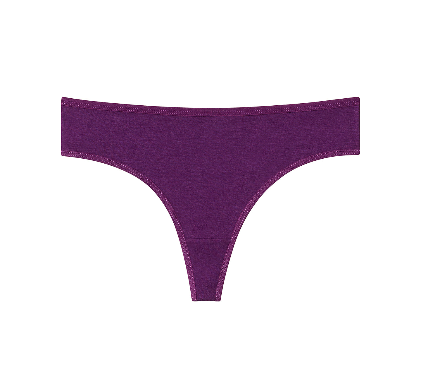 Women's Cotton Thongs Dark Colors G String Underwear (Pack of 6)