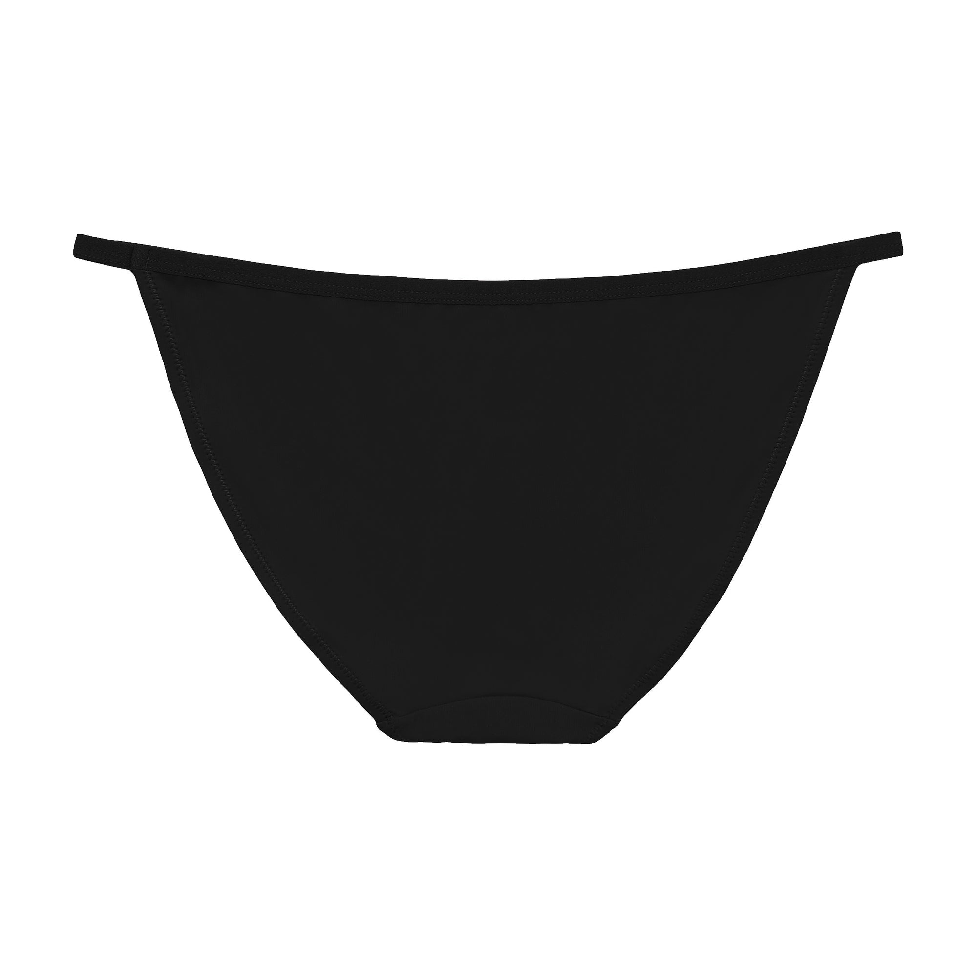 Nabtos Women's String Bikini Panties Nylon Sports Silky Underwear Low Rise Cotton Liner Pack 6