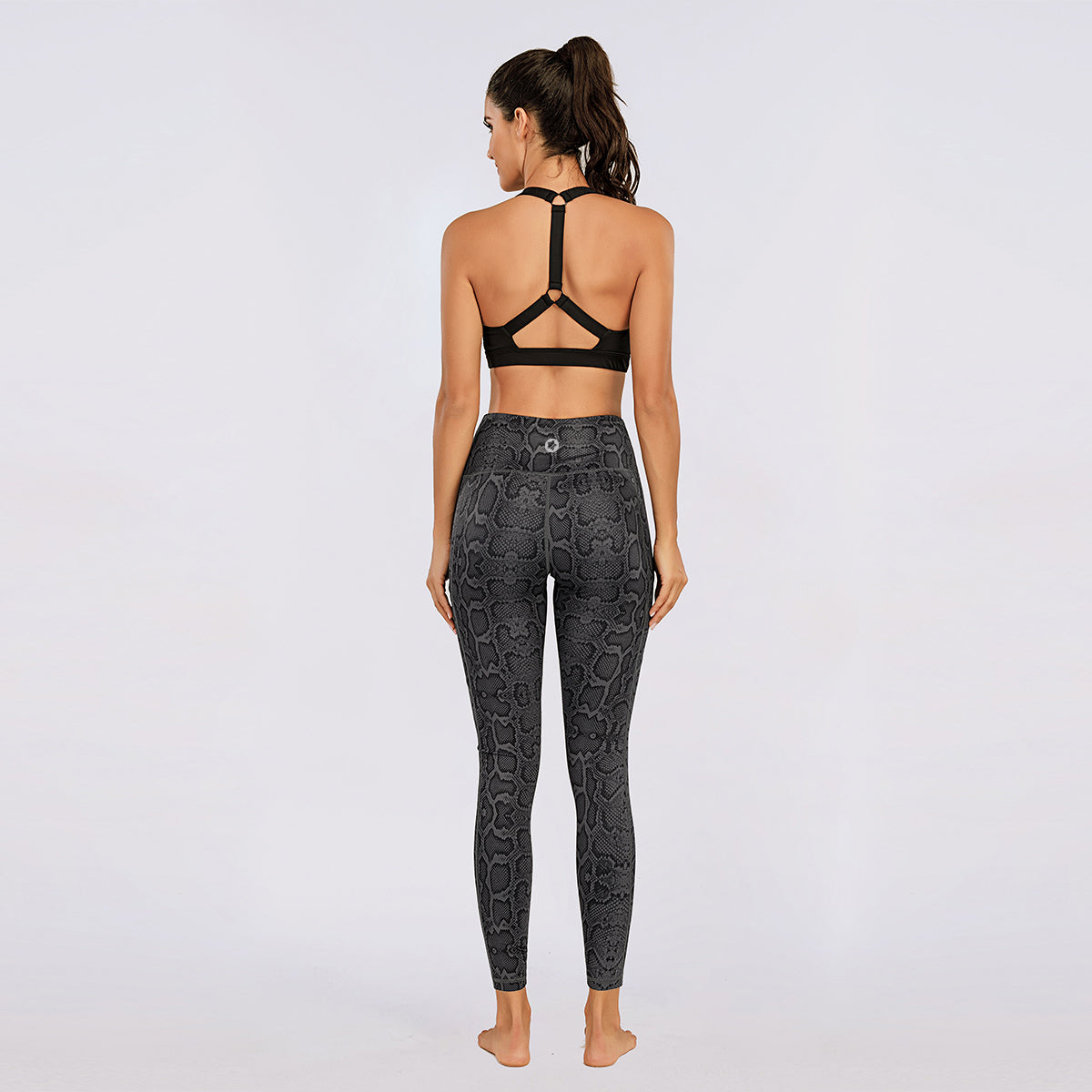 Women's Nabtos® Performance Activewear Yoga High-Waisted Leggings-Snake
