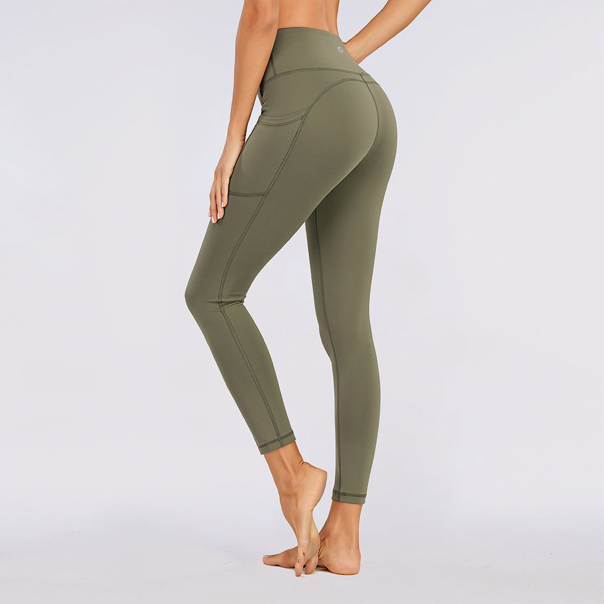 Women's Nabtos® Performance Activewear Yoga High-Waisted Leggings-Green