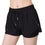 Nabtos Women Workout Running Yoga Fitness Gym Shorts Side Inner pockets Black