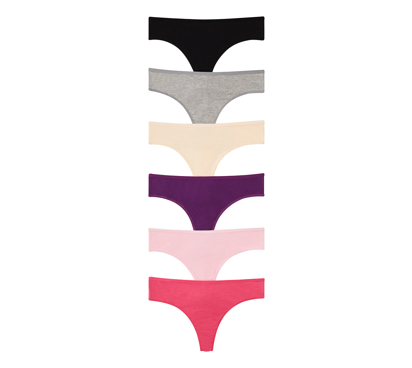 Buy Nabtos Women's Cotton Thong Underwear Panties (Pack of 6)