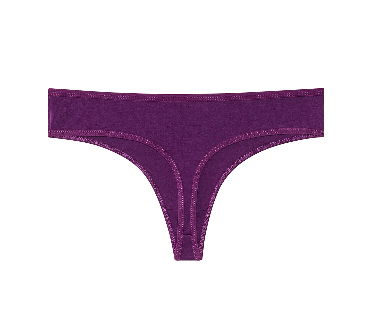 Women's Cotton Thongs Dark Colors G String Underwear (Pack of 6)