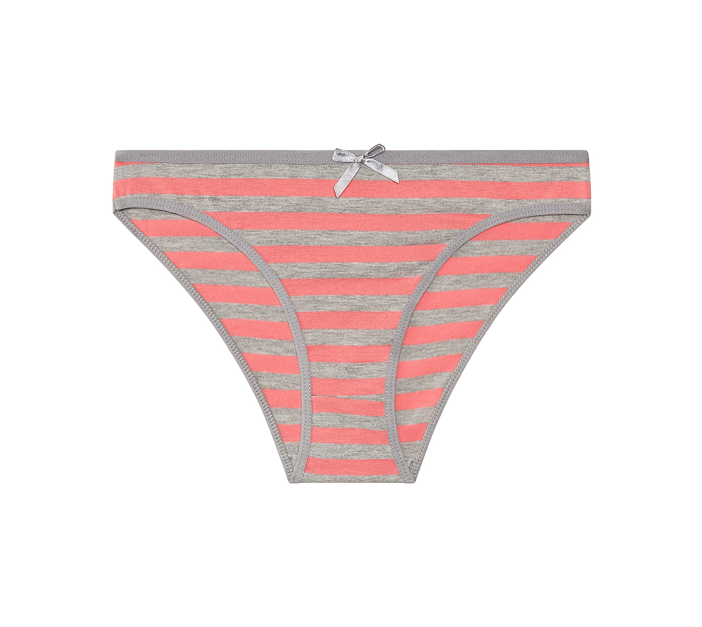 Nabtos Women's Cotton Underwear Bikini Stripes Panties (Pack of 6)