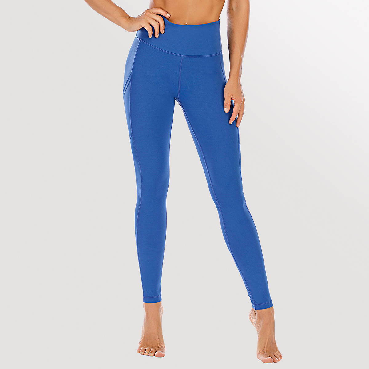 INNERSY High Waisted Leggings for Women Compression Yoga Pants Tummy  Control Workout Leggings (L, Royal Blue) - Walmart.com